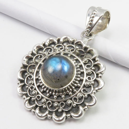 Sasha Labradorite Oxidized Pendant