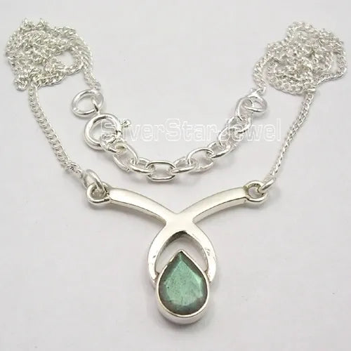 Amilee Sterling Silver Drop Necklace