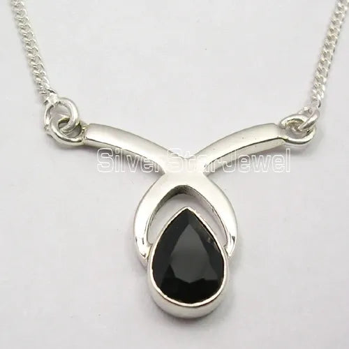 Amilee Sterling Silver Drop Necklace